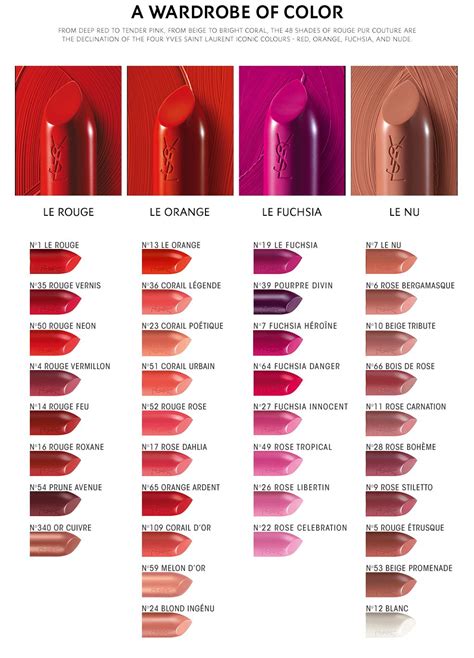 ysl lipstick number 14|ysl lipstick color chart.